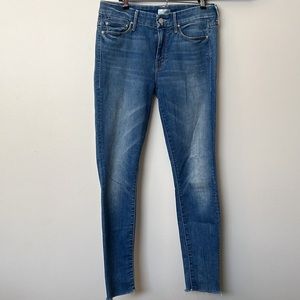 Mother Denim The Looker Ankle Fray